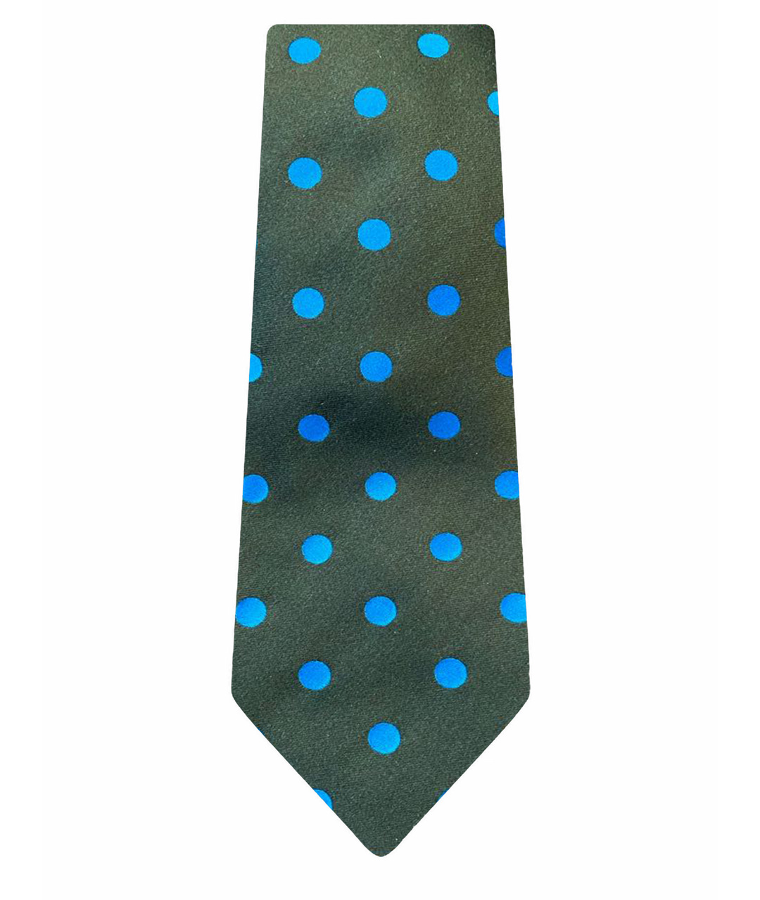 KITON Зеленый шелковый галстук, фото 1