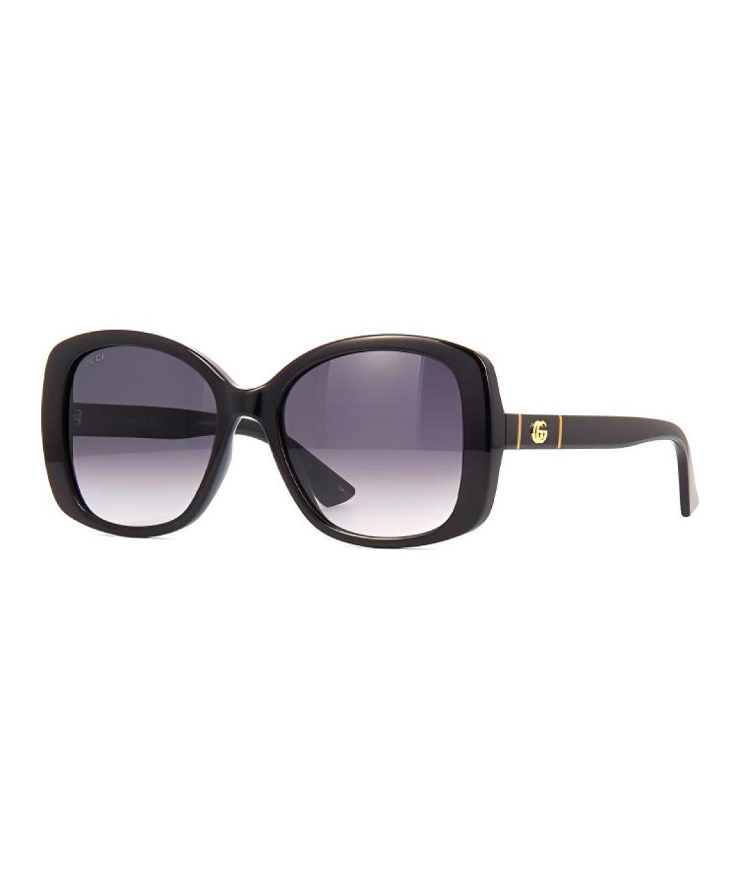 GUCCI Черные пластиковые солнцезащитные очки, фото 1