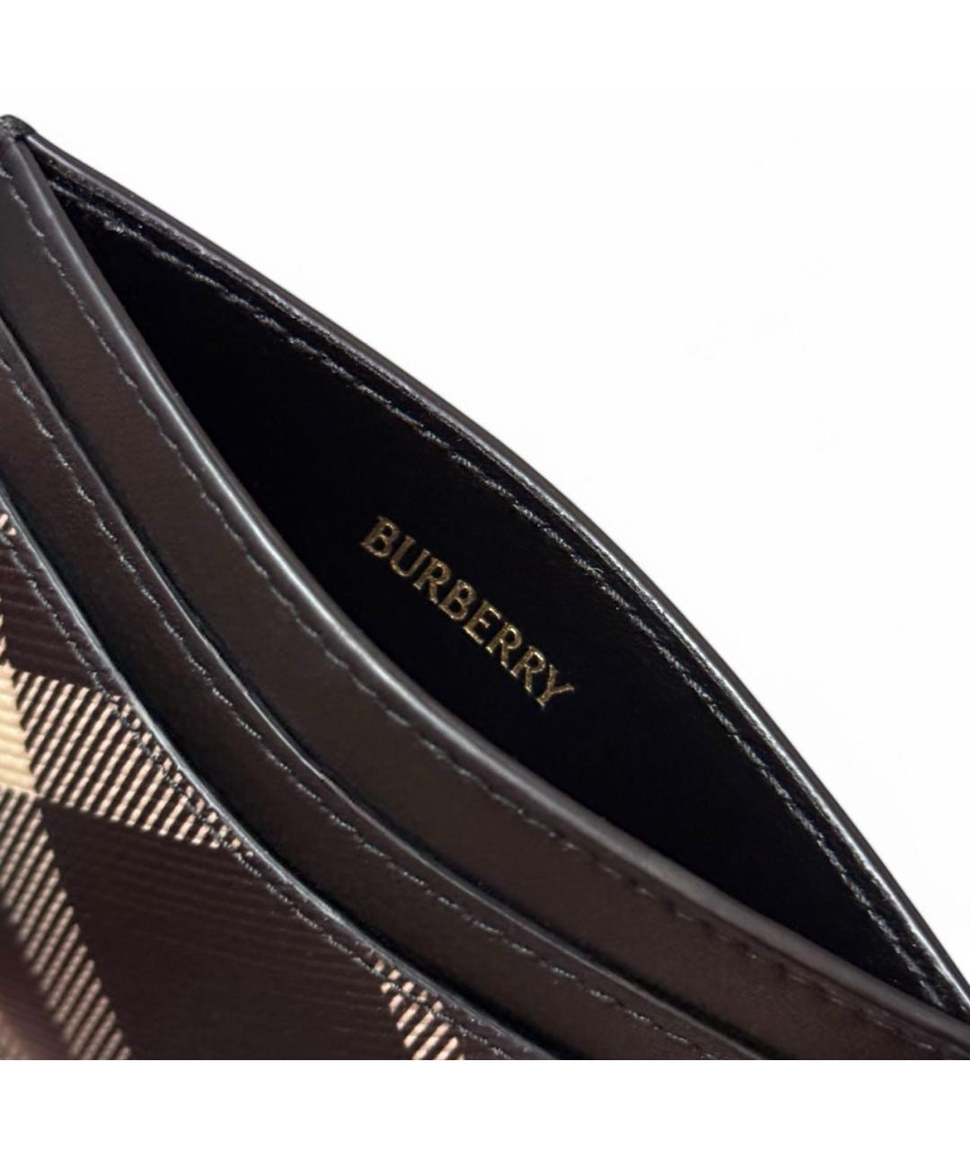 BURBERRY Черный кожаный кардхолдер, фото 4