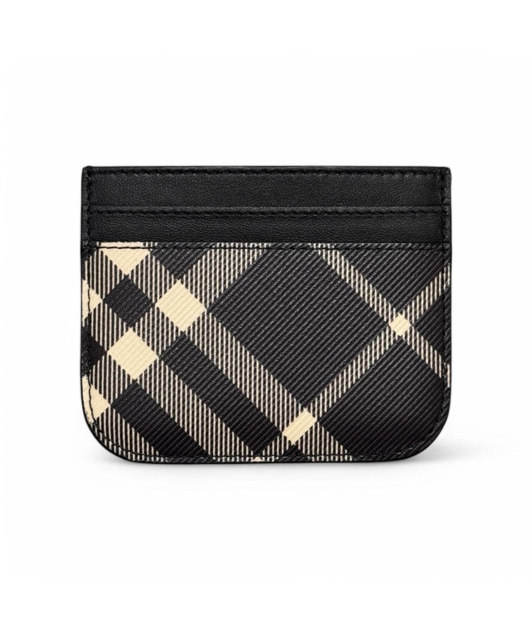 BURBERRY Черный кожаный кардхолдер, фото 2