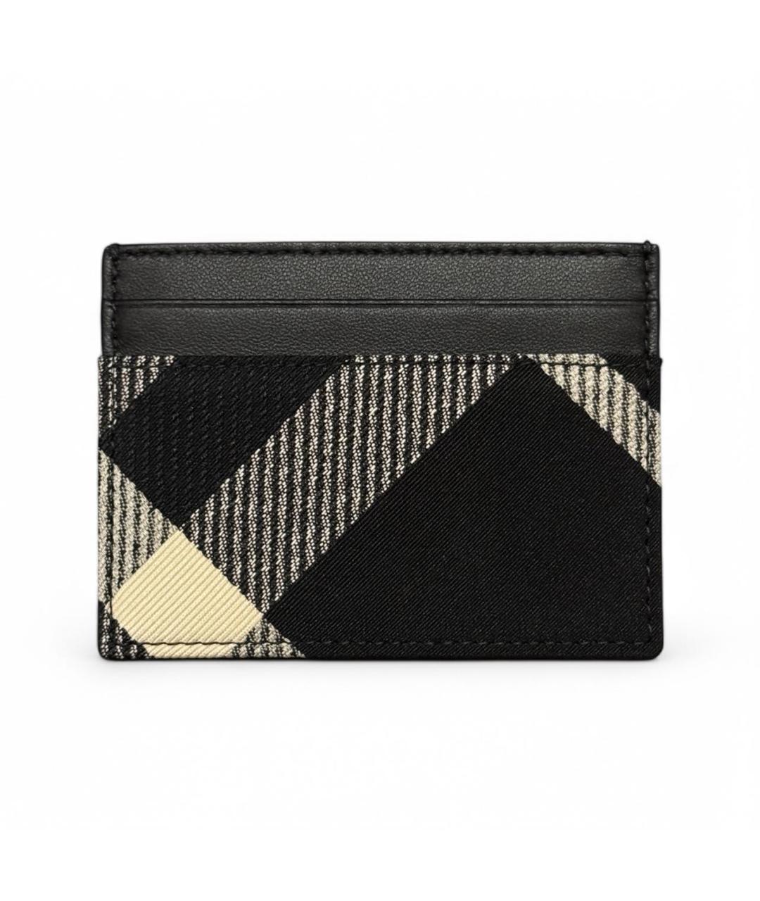BURBERRY Черный кожаный кардхолдер, фото 2