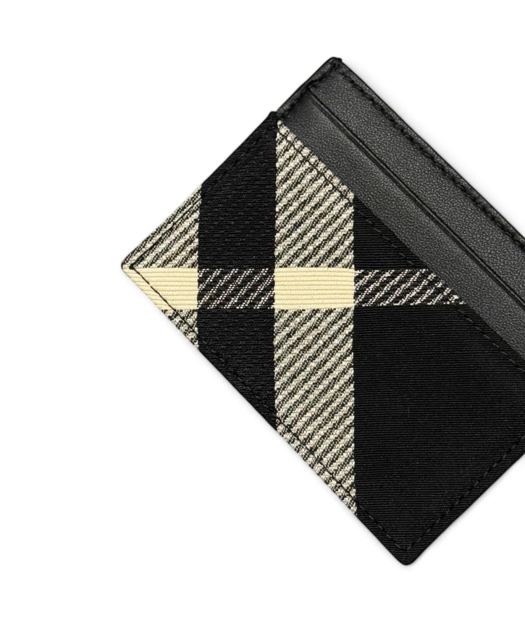 BURBERRY Черный кожаный кардхолдер, фото 3