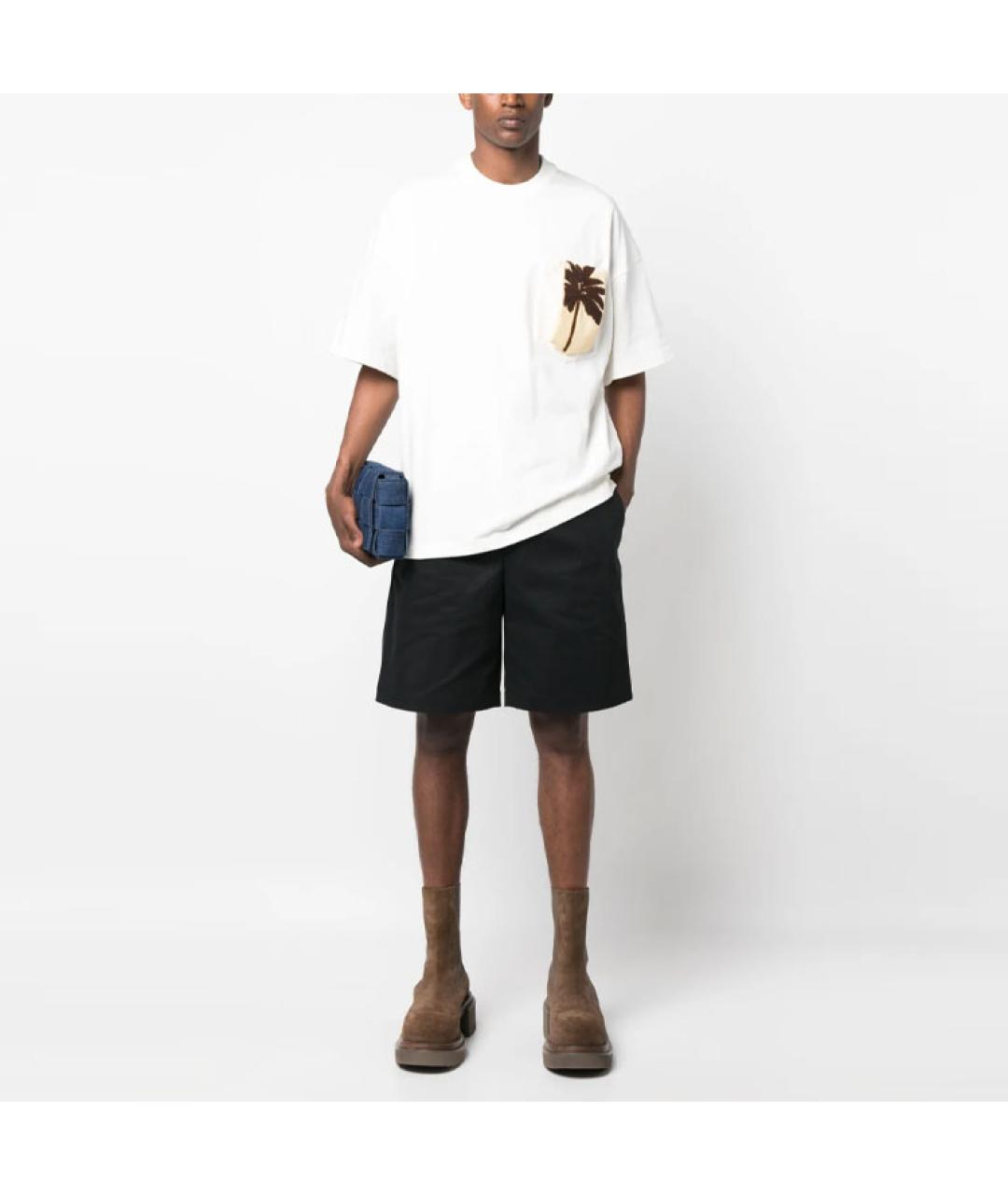 JIL SANDER Белая хлопковая футболка, фото 3