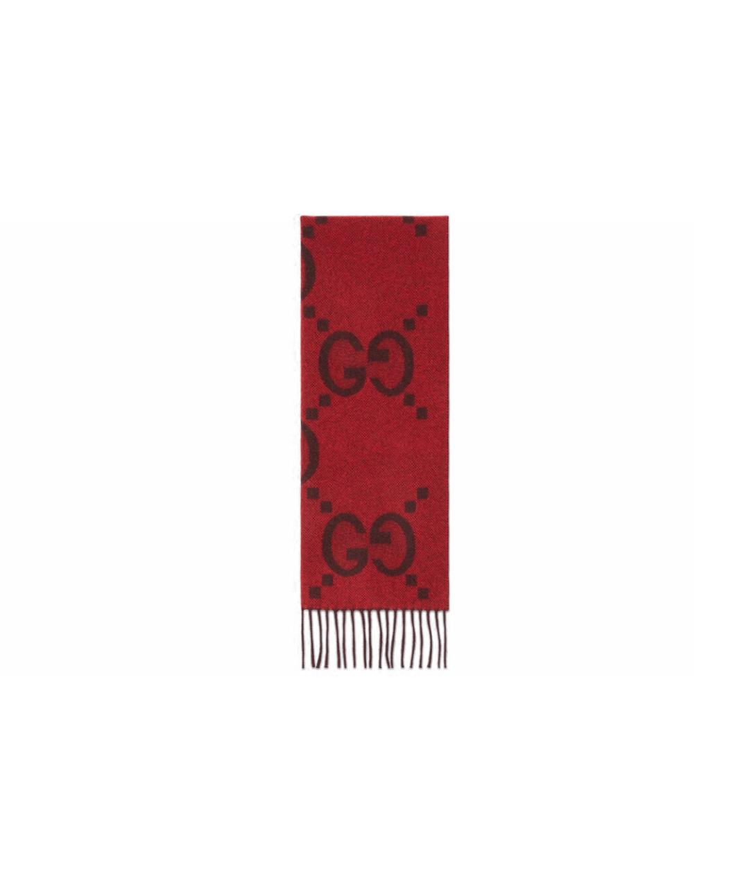 GUCCI Красный шарф, фото 4