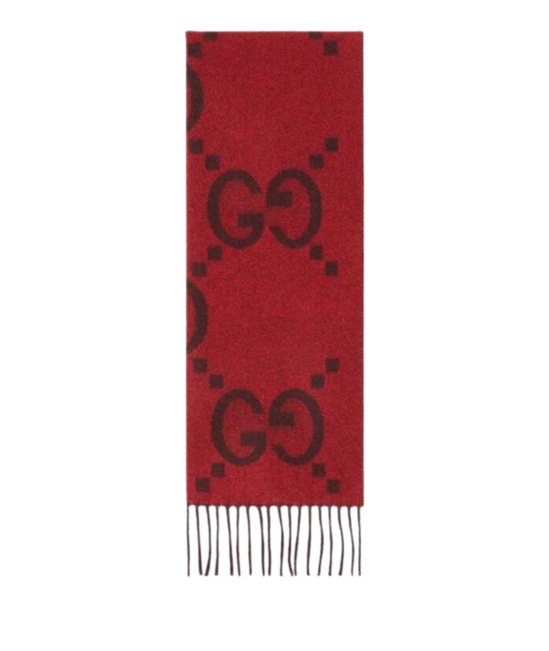 GUCCI Красный шарф, фото 1