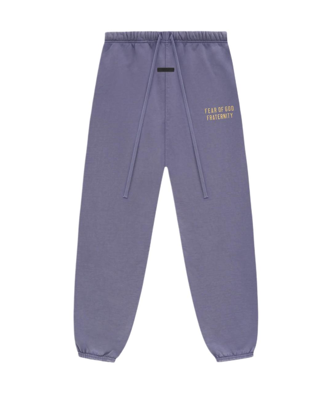 FEAR OF GOD ESSENTIALS Фиолетовые хлопковые повседневные брюки, фото 1