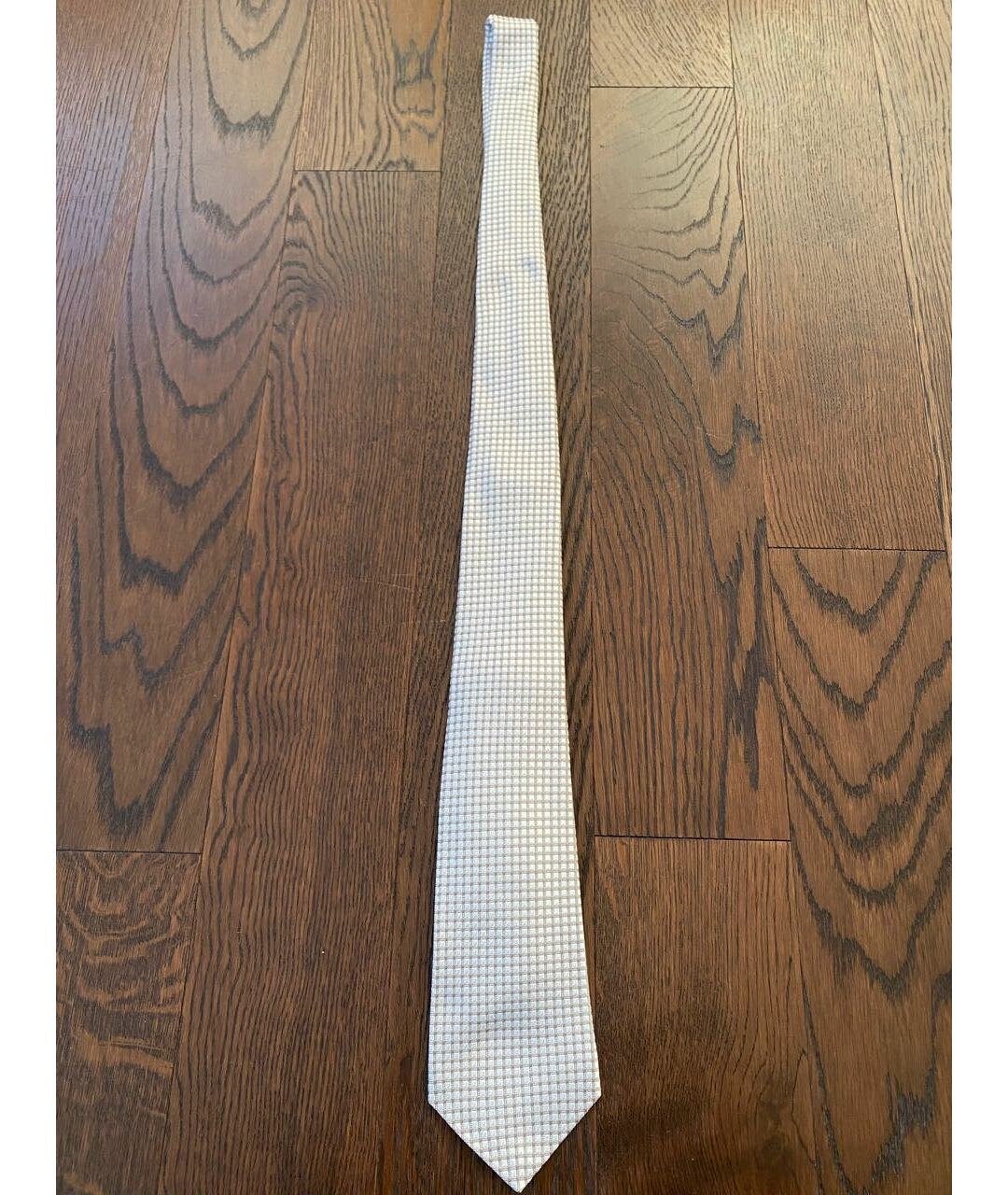 KITON Белый шелковый галстук, фото 2