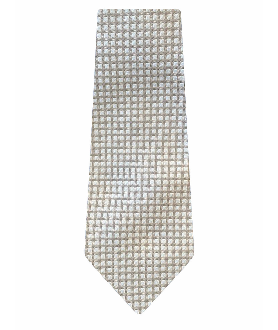 KITON Белый шелковый галстук, фото 1