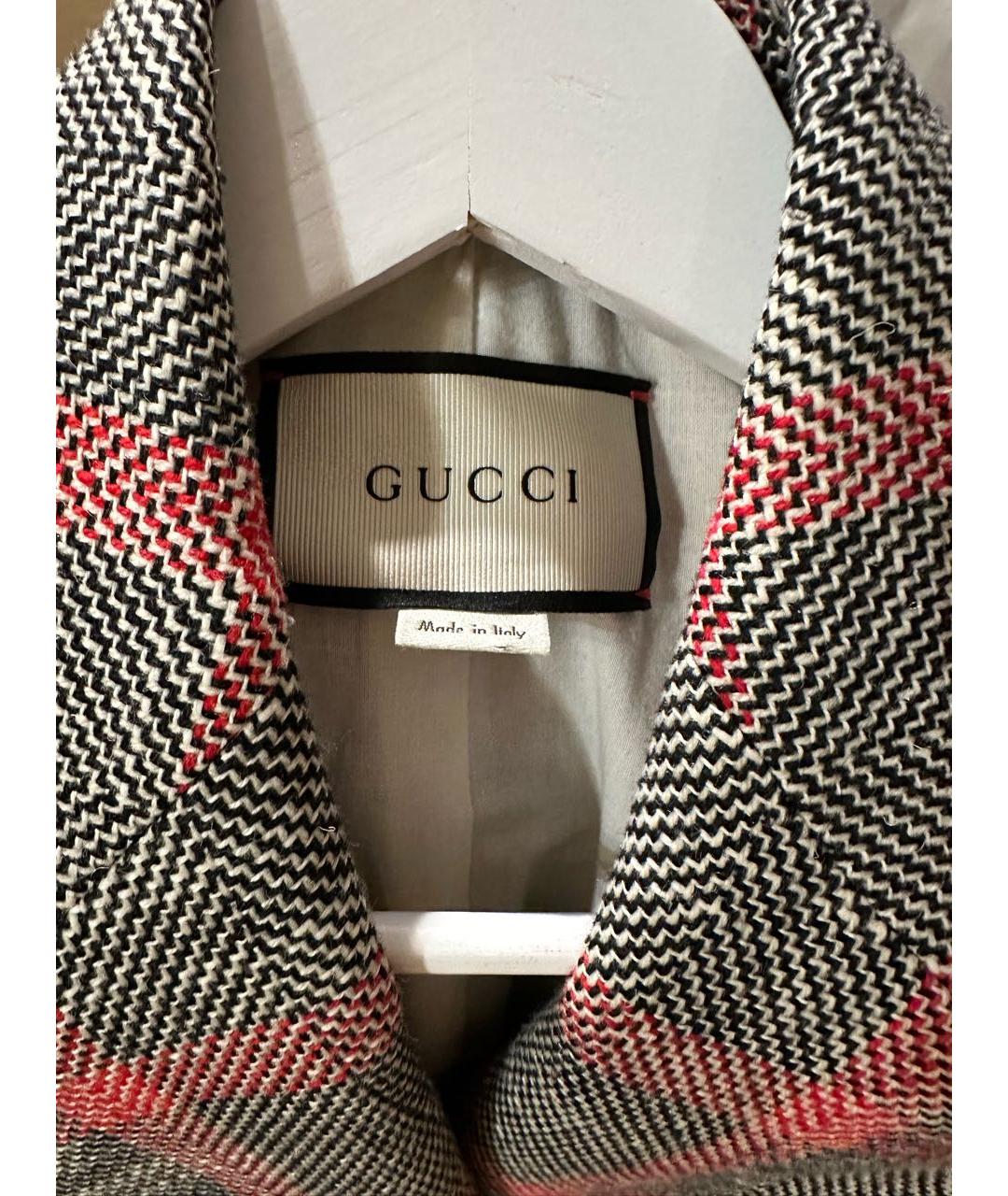 GUCCI Серый хлопковый жакет/пиджак, фото 4