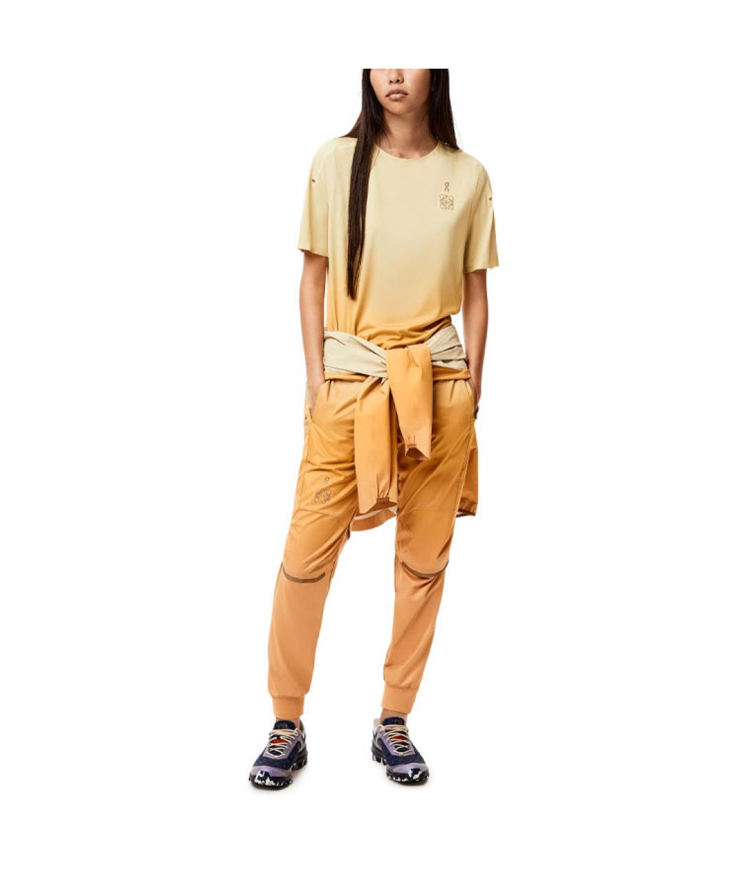 LOEWE Оранжевая хлопковая футболка, фото 2