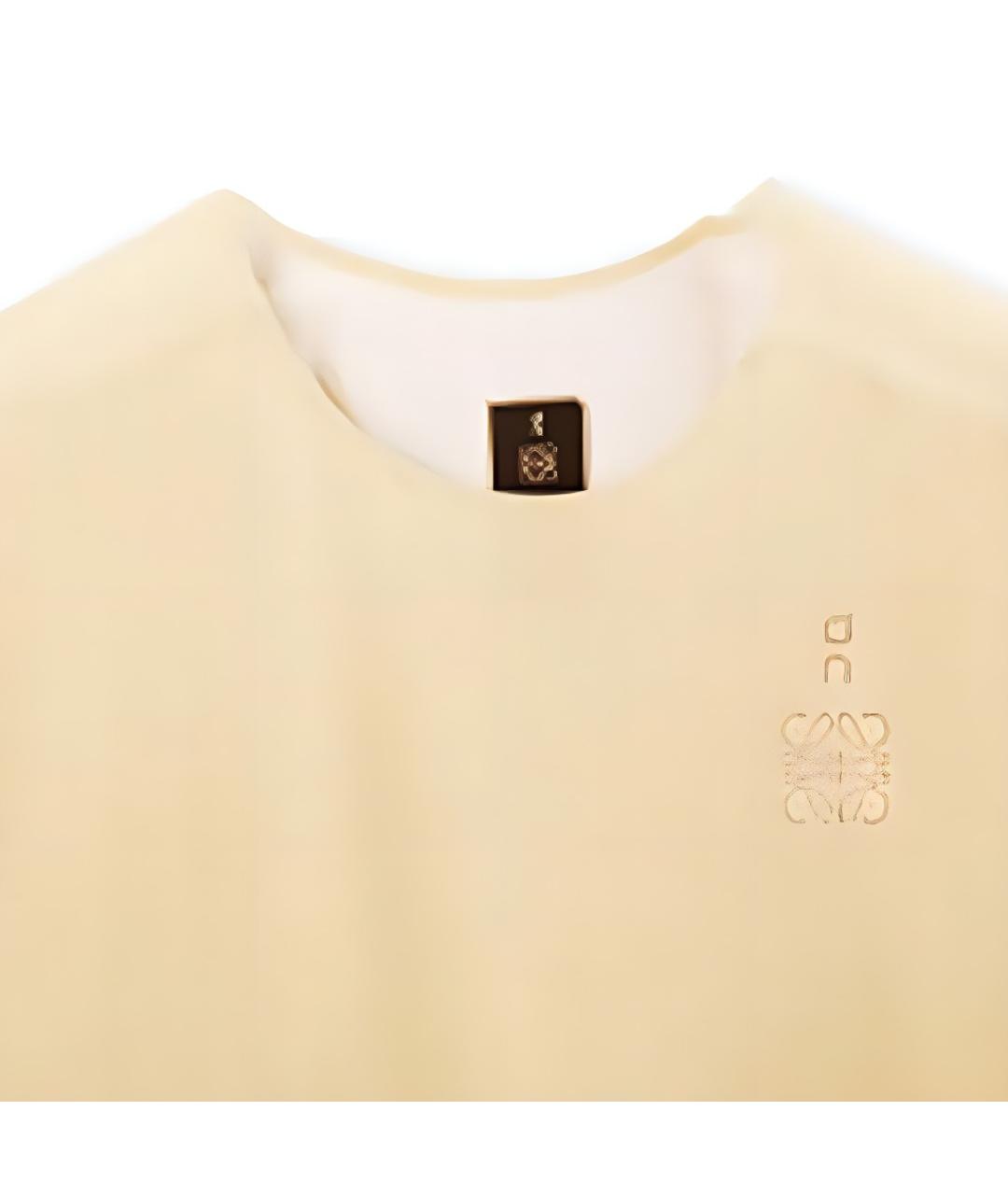LOEWE Оранжевая хлопковая футболка, фото 5