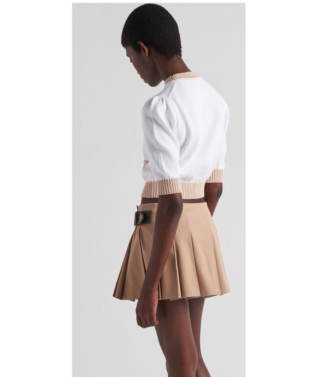 PRADA Белая хлопковая футболка, фото 3