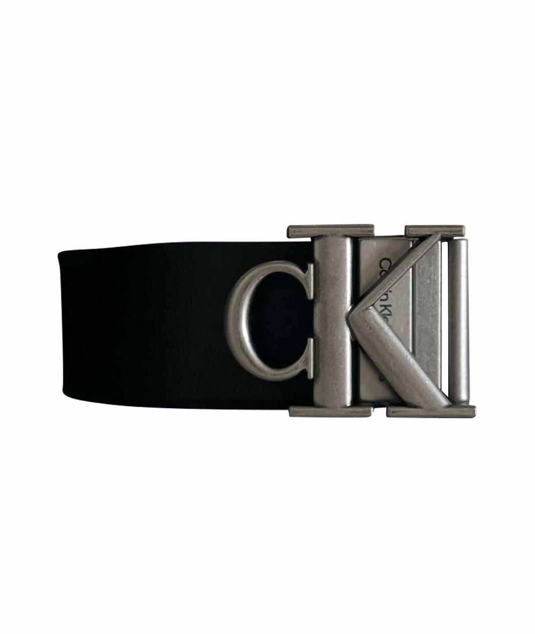 CALVIN KLEIN JEANS Черный ремень из искусственной кожи, фото 1