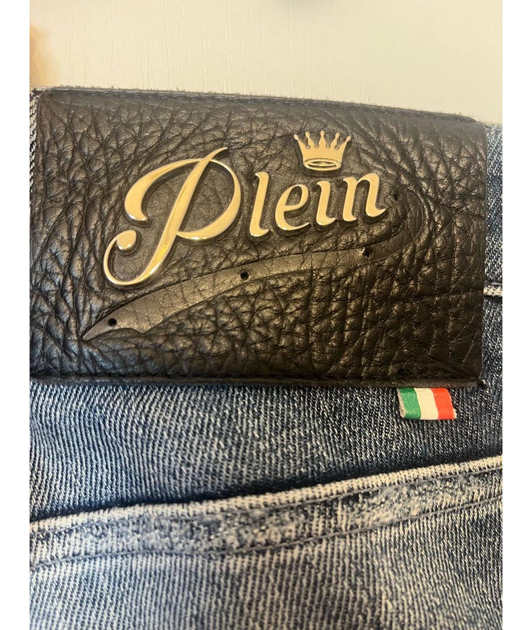 PHILIPP PLEIN Голубые джинсы скинни, фото 5