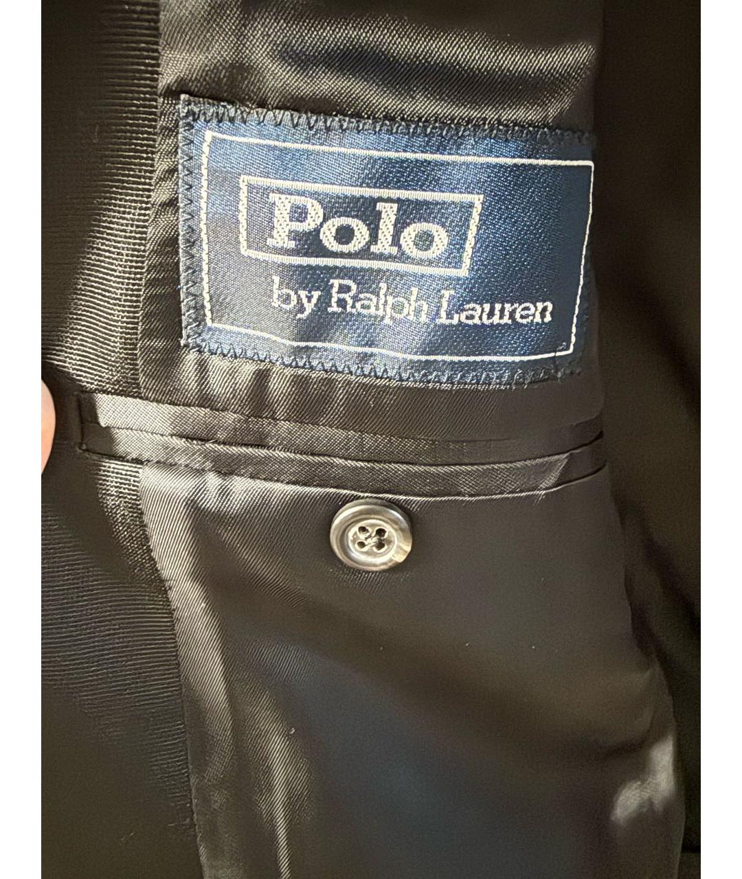 POLO RALPH LAUREN Черный шерстяной костюм с брюками, фото 3