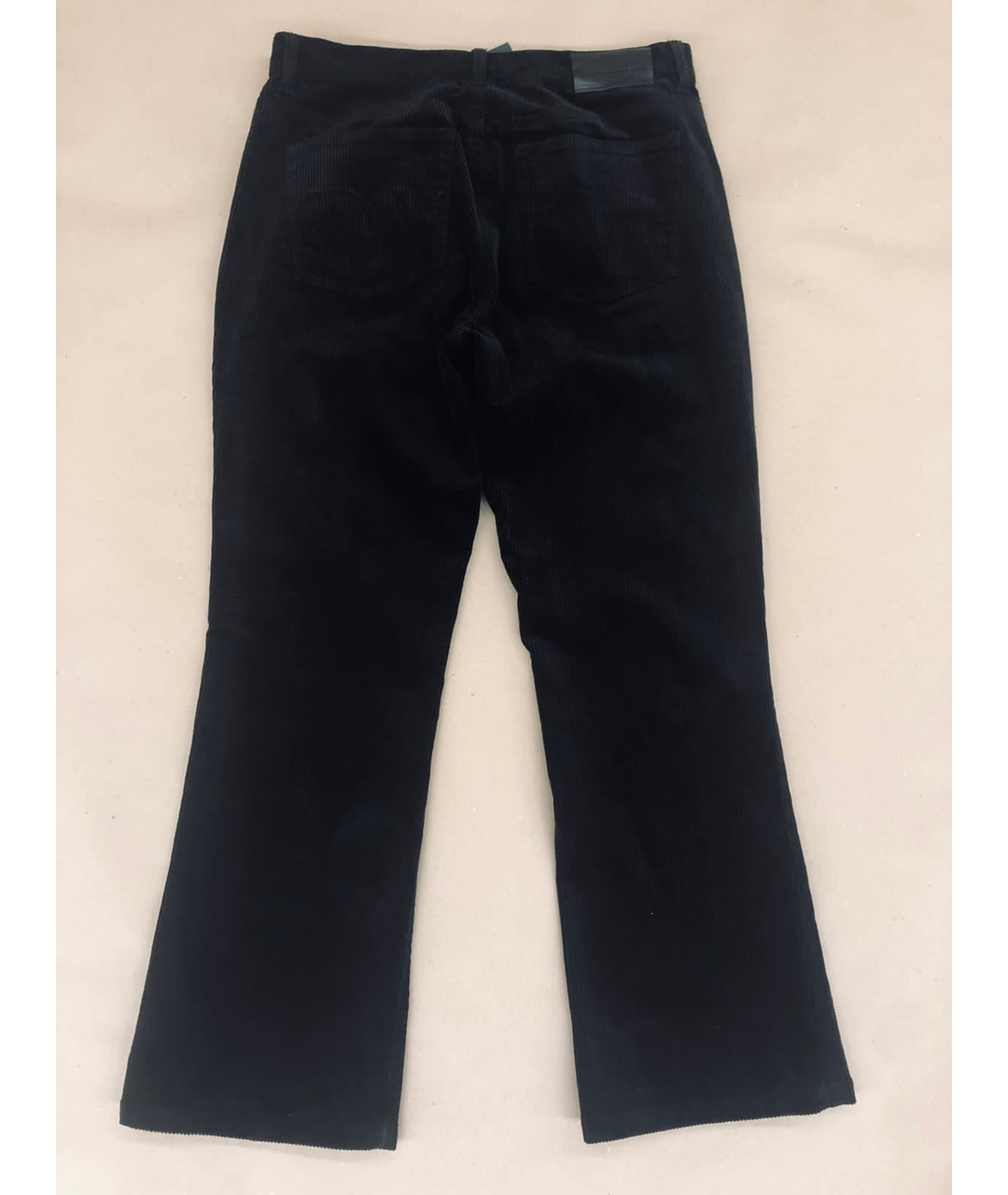 RALPH LAUREN Черные хлопковые брюки широкие, фото 2