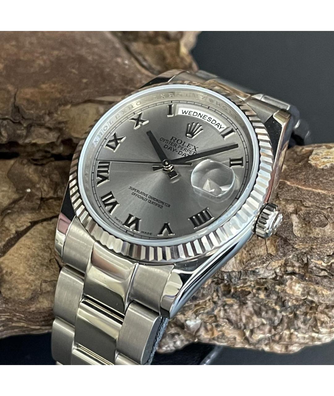 ROLEX Золотые часы из белого золота, фото 3