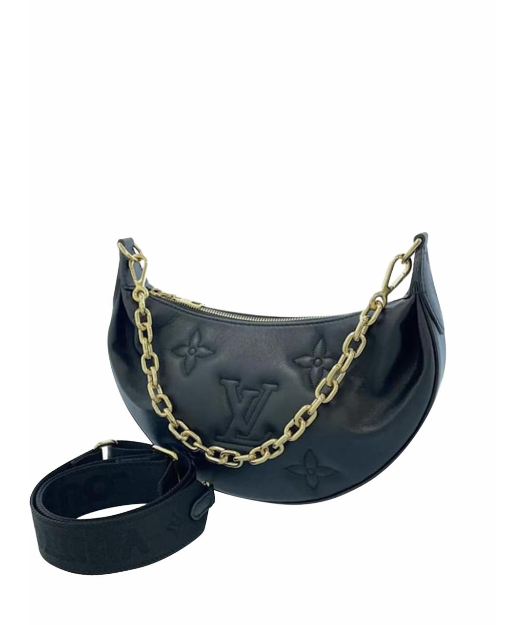 LOUIS VUITTON Черная кожаная сумка через плечо, фото 1