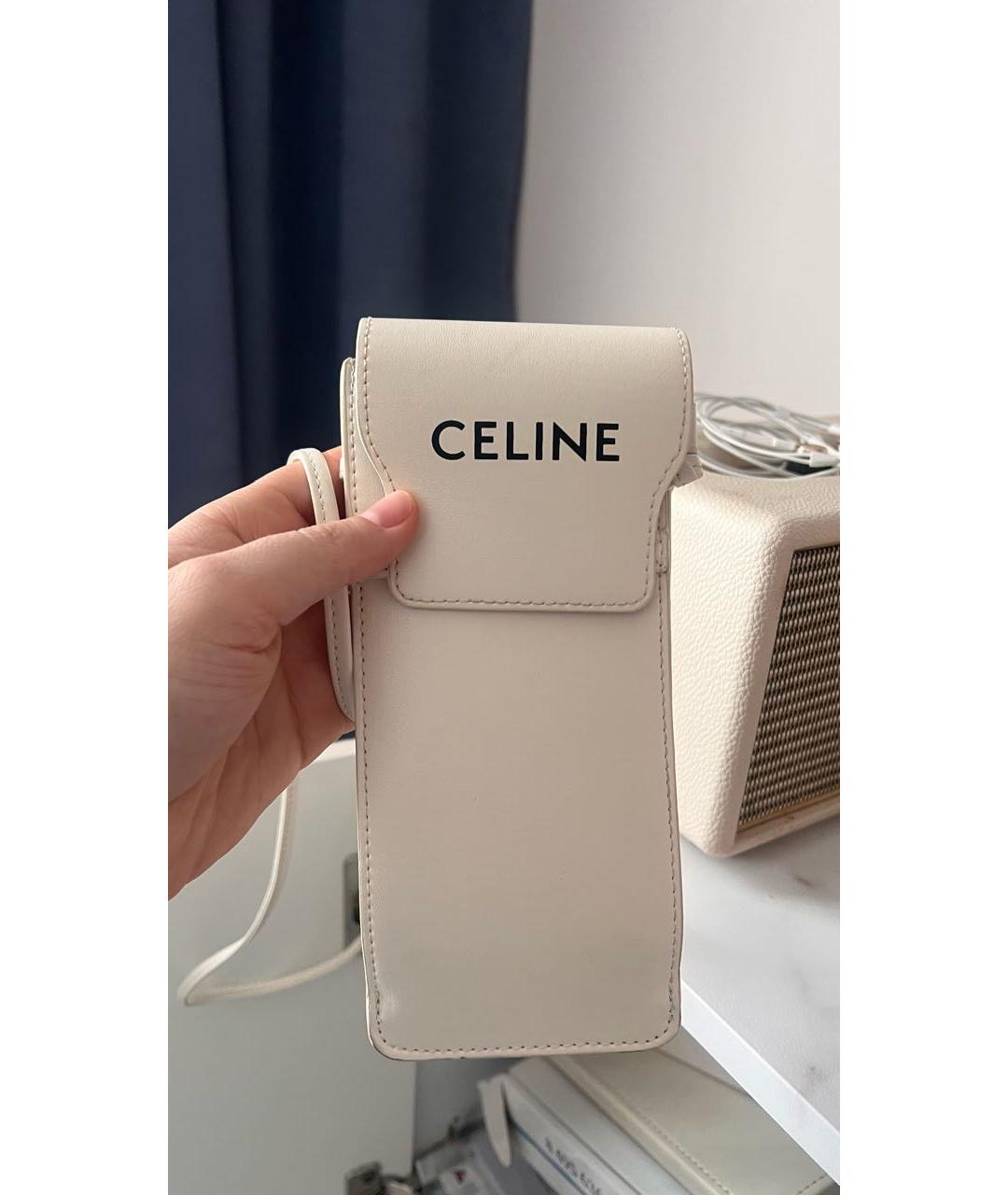 CELINE Белые пластиковые солнцезащитные очки, фото 4