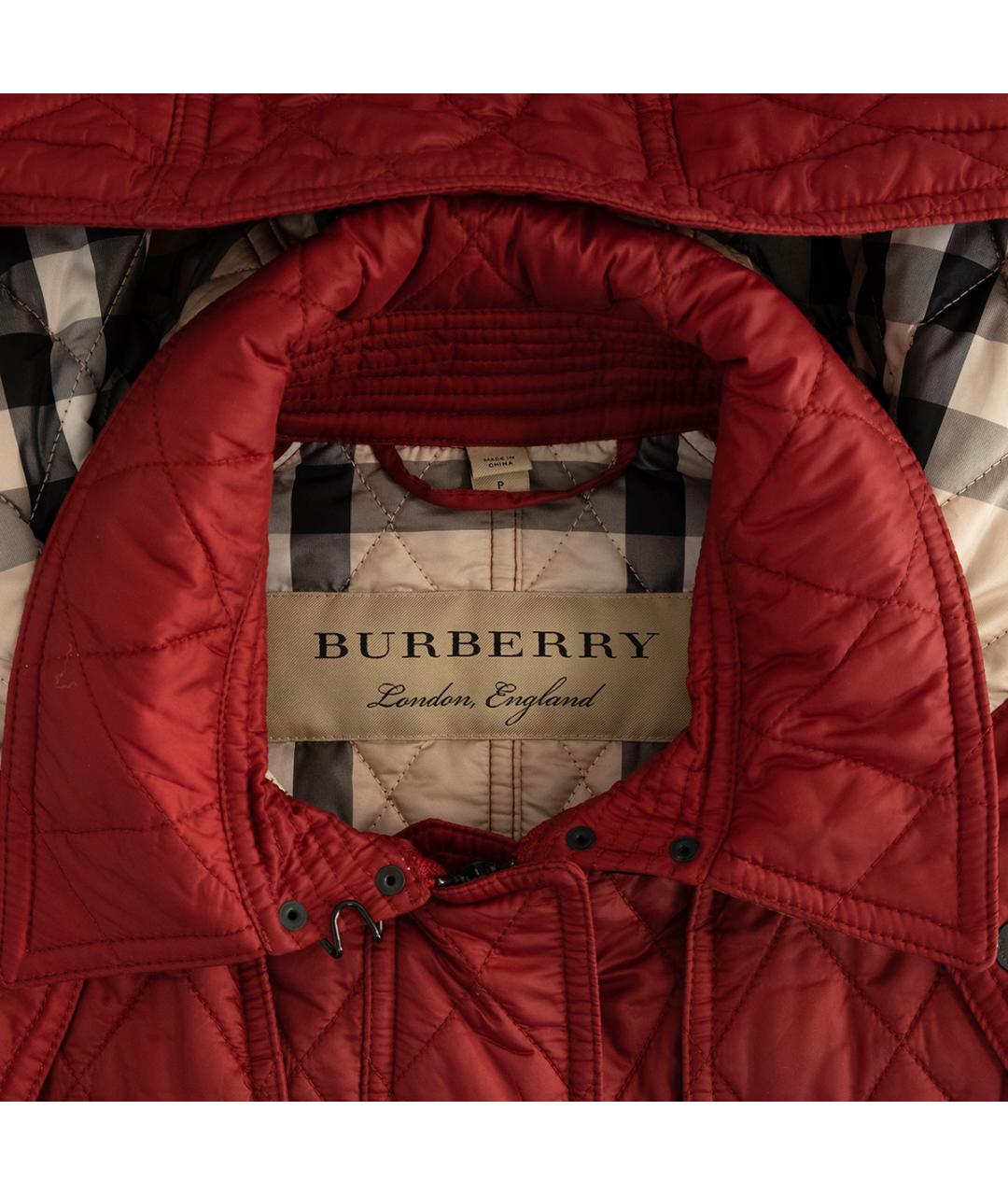 BURBERRY Красная полиамидовая куртка, фото 3