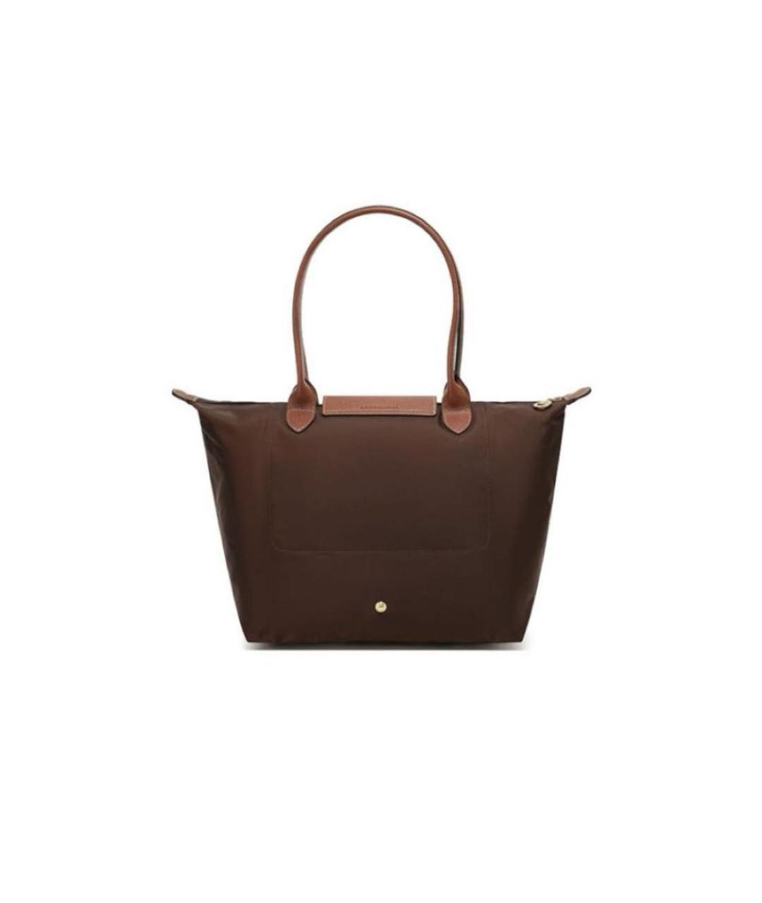 LONGCHAMP Коричневая синтетическая сумка тоут, фото 3