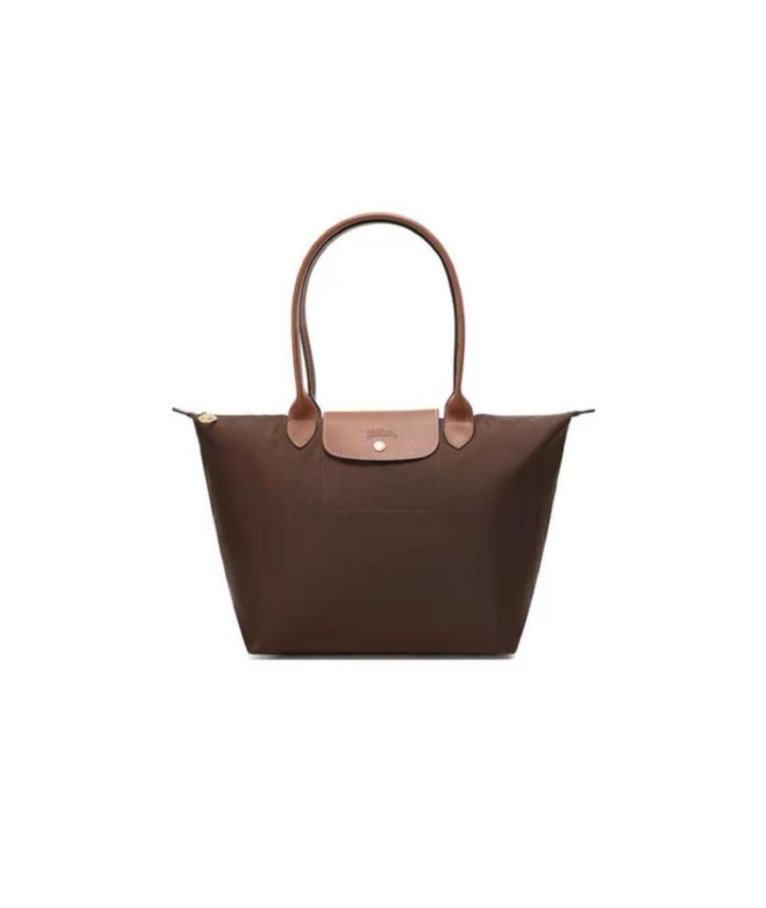 LONGCHAMP Коричневая синтетическая сумка тоут, фото 1