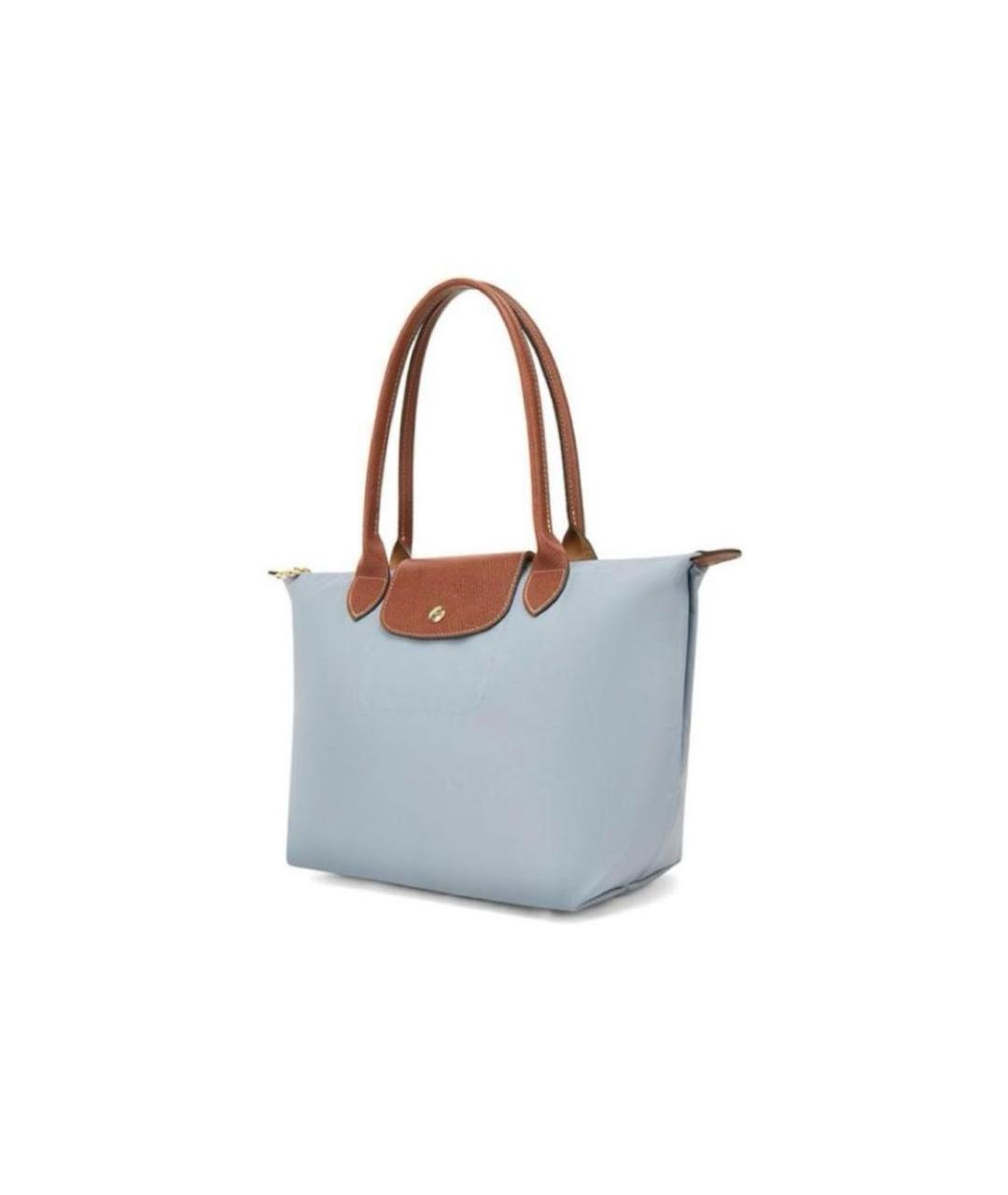 LONGCHAMP Серая синтетическая сумка тоут, фото 2