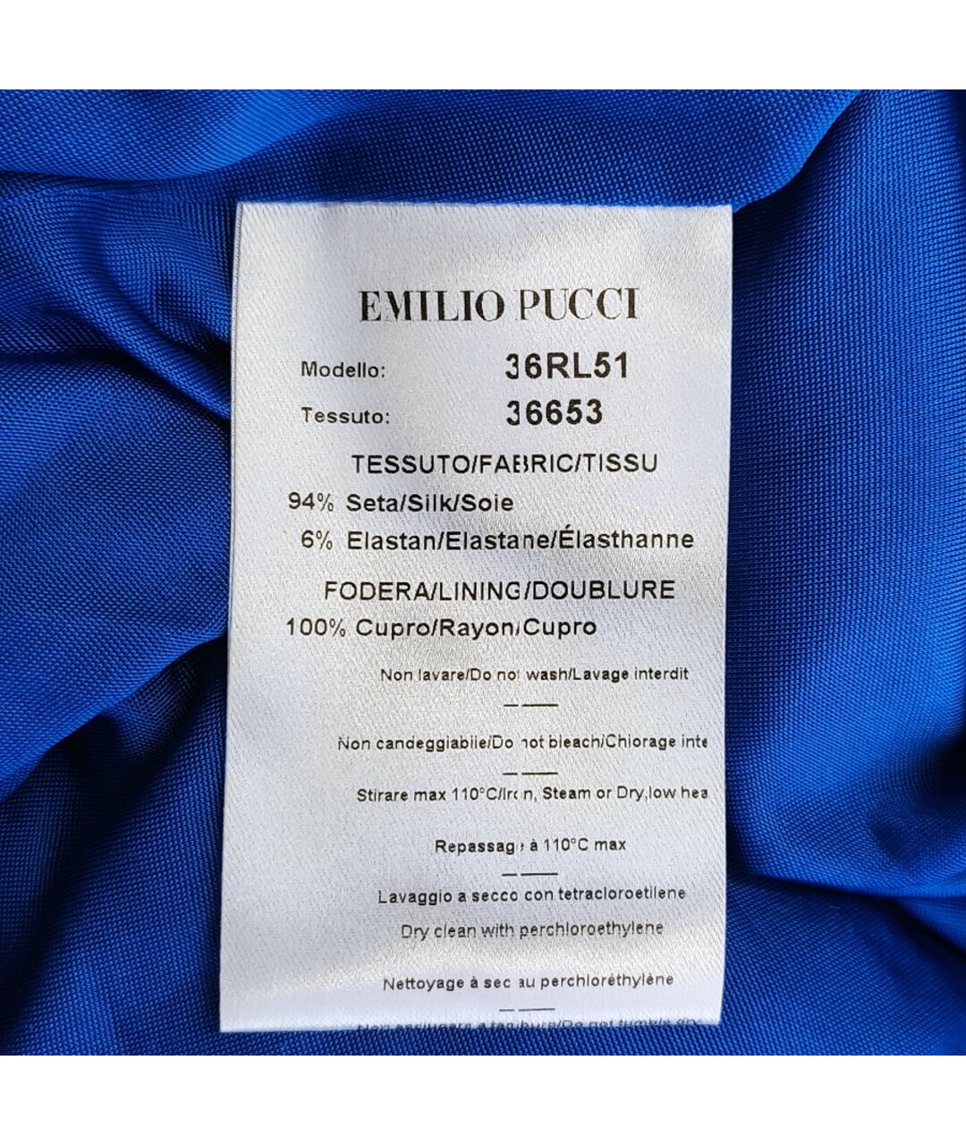 EMILIO PUCCI Синее платье, фото 4