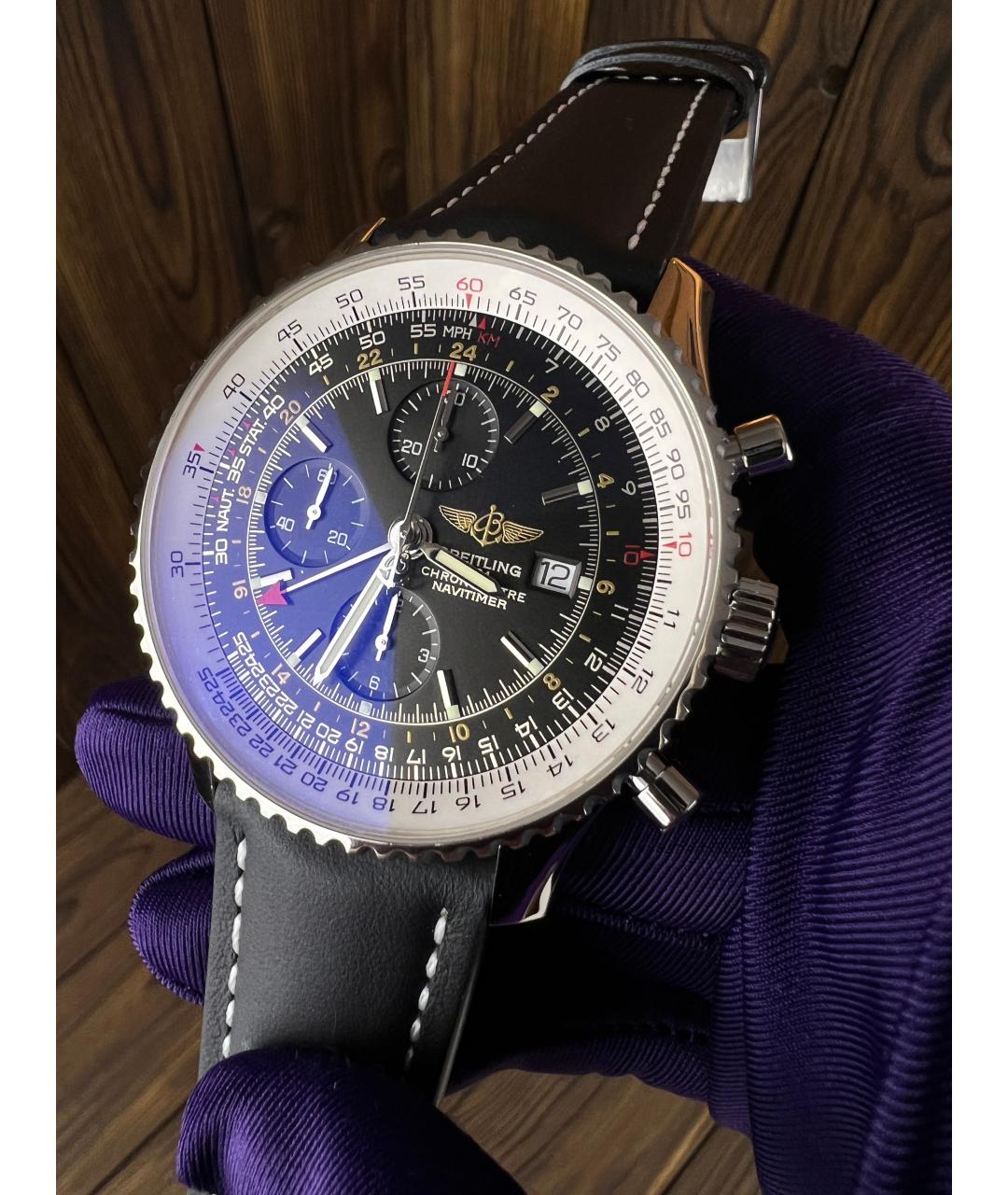 BREITLING Черные часы, фото 2