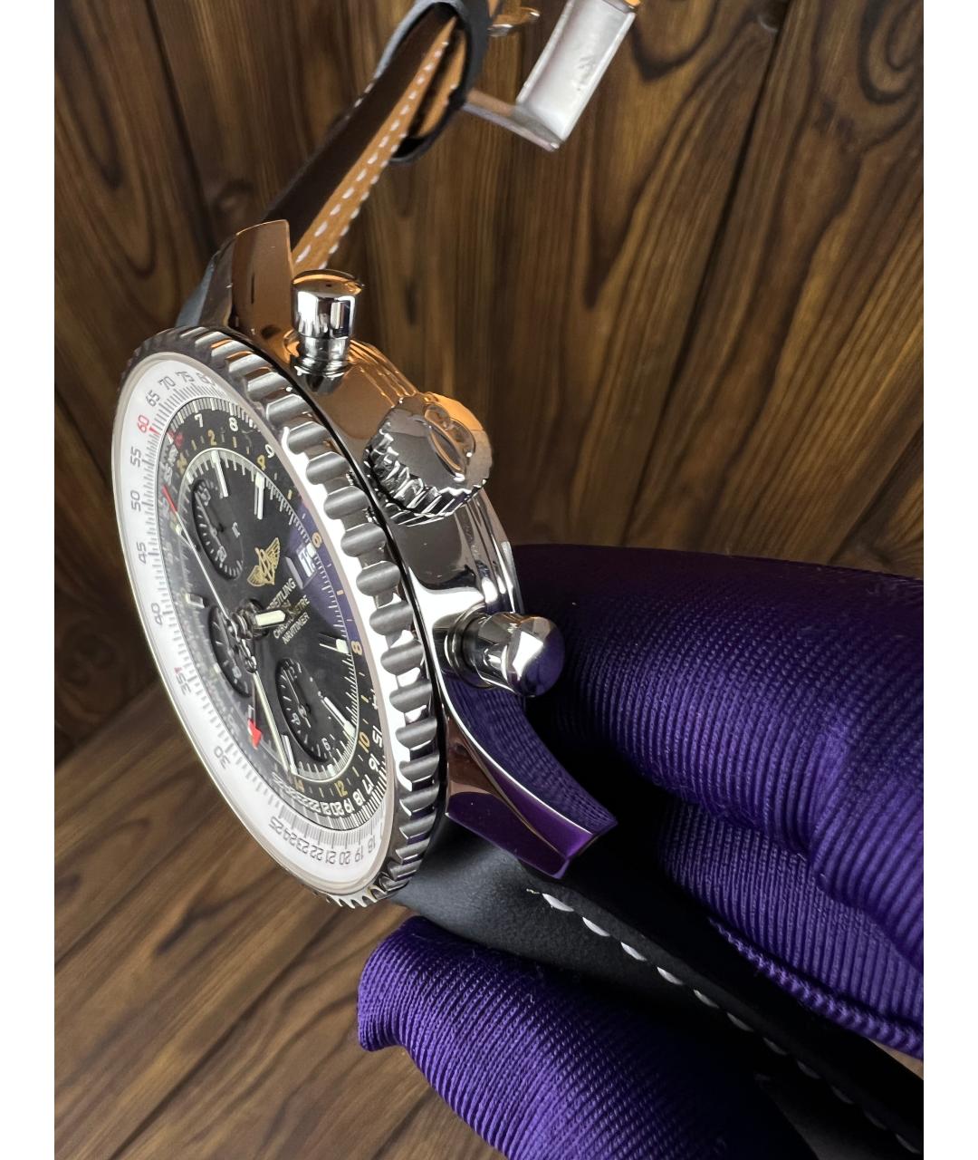 BREITLING Черные часы, фото 3