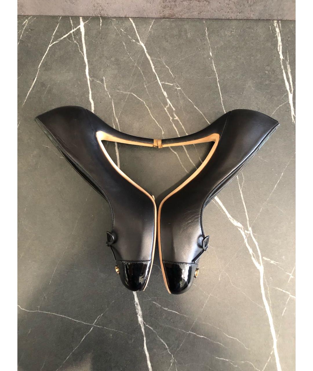 CHANEL Черные кожаные туфли, фото 8