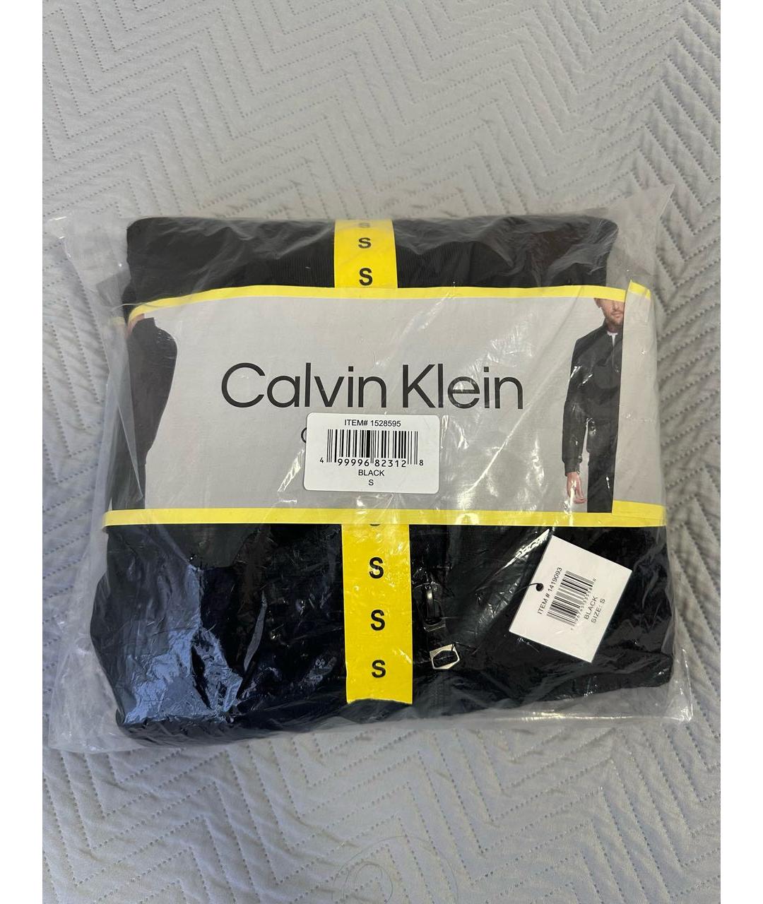 CALVIN KLEIN Черная полиэстеровая куртка, фото 5