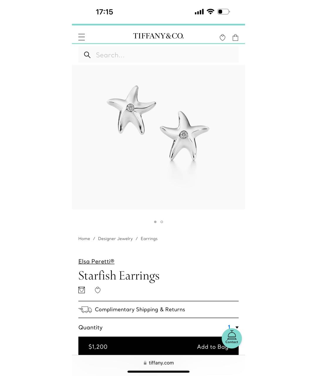 TIFFANY&CO Серебряные серебряные серьги, фото 7