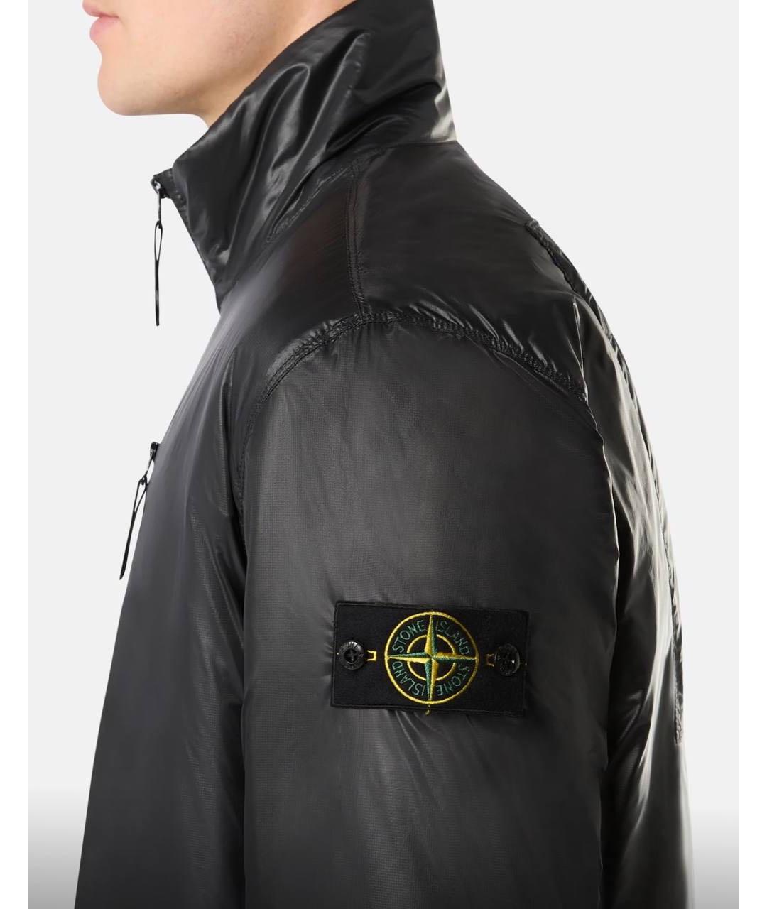 STONE ISLAND Черная полиамидовая куртка, фото 3