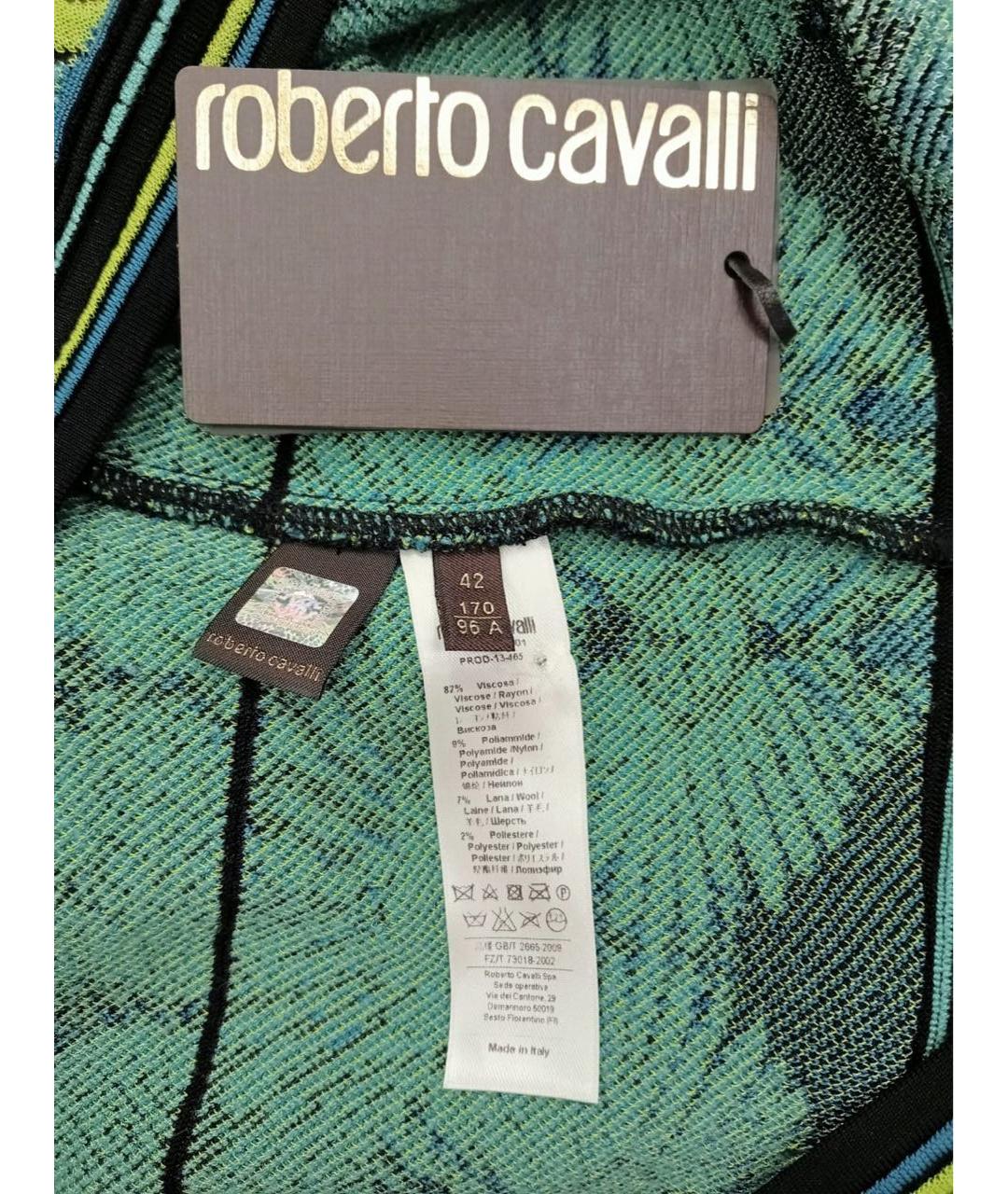 ROBERTO CAVALLI Мульти вискозное коктейльное платье, фото 2