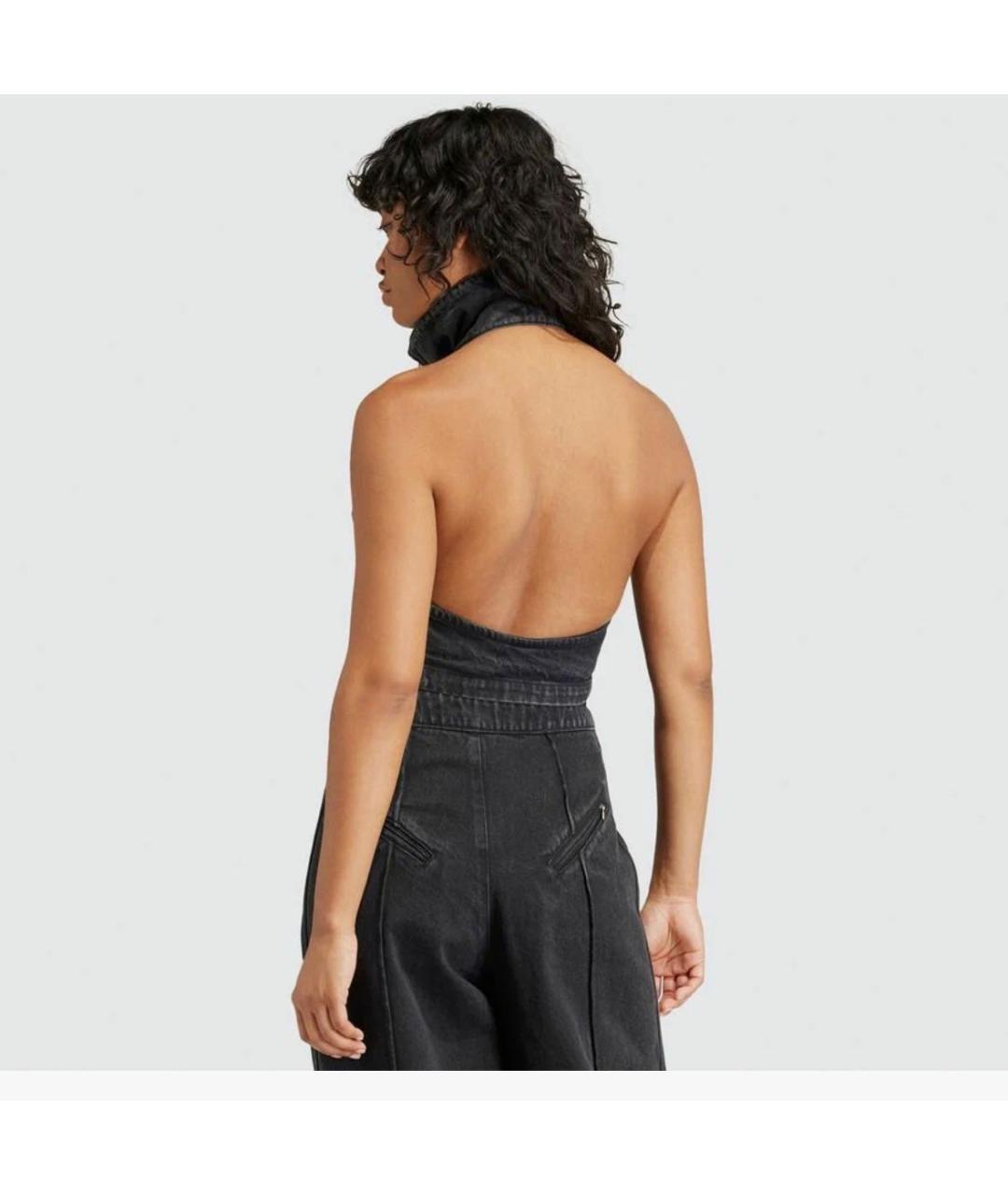 ADIDAS Черная деним майка, фото 6