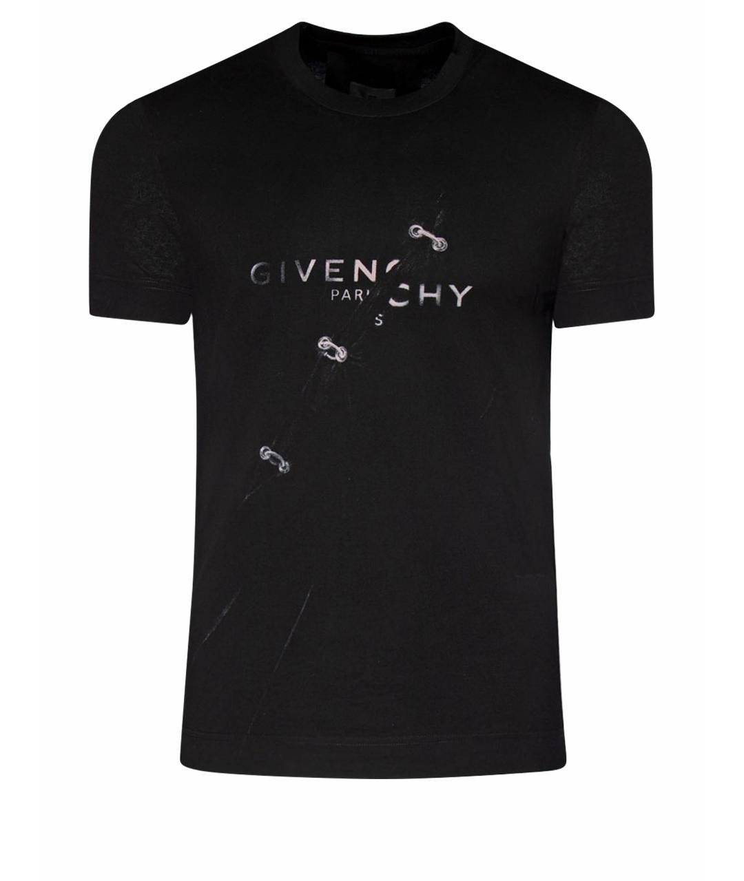 GIVENCHY Черная хлопковая футболка, фото 1