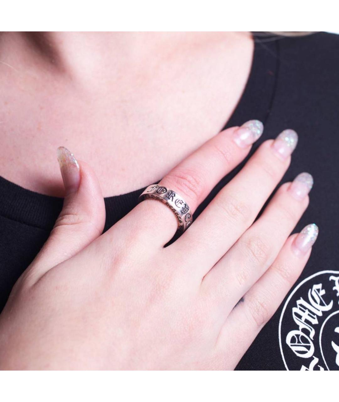 CHROME HEARTS Серебряное серебряное кольцо, фото 6