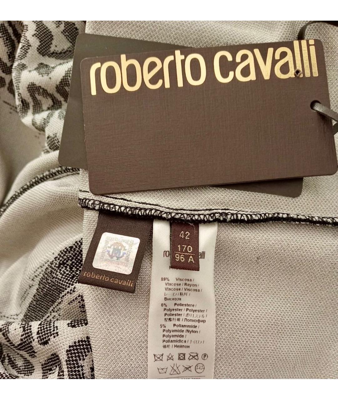 ROBERTO CAVALLI Мульти вискозное коктейльное платье, фото 5