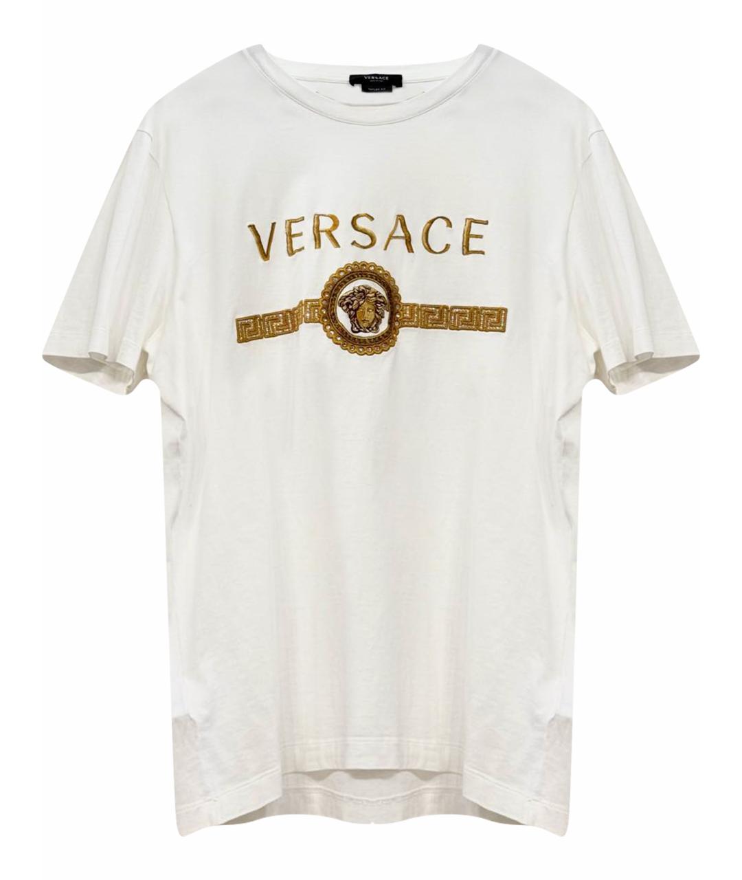 VERSACE Белая хлопковая футболка, фото 1