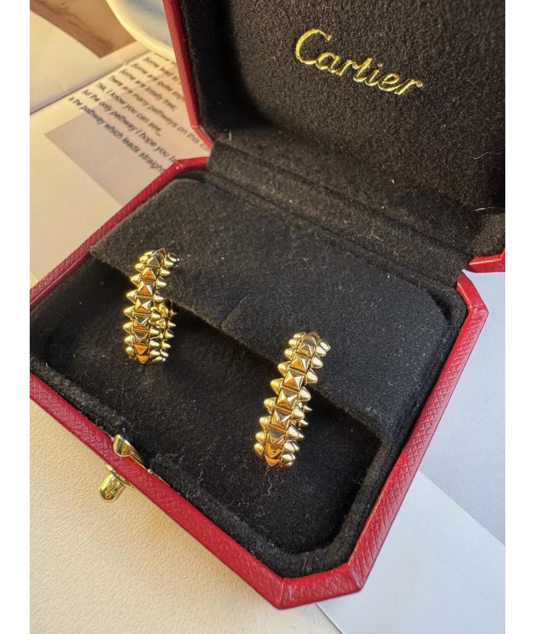 CARTIER Золотые серьги из розового золота, фото 6