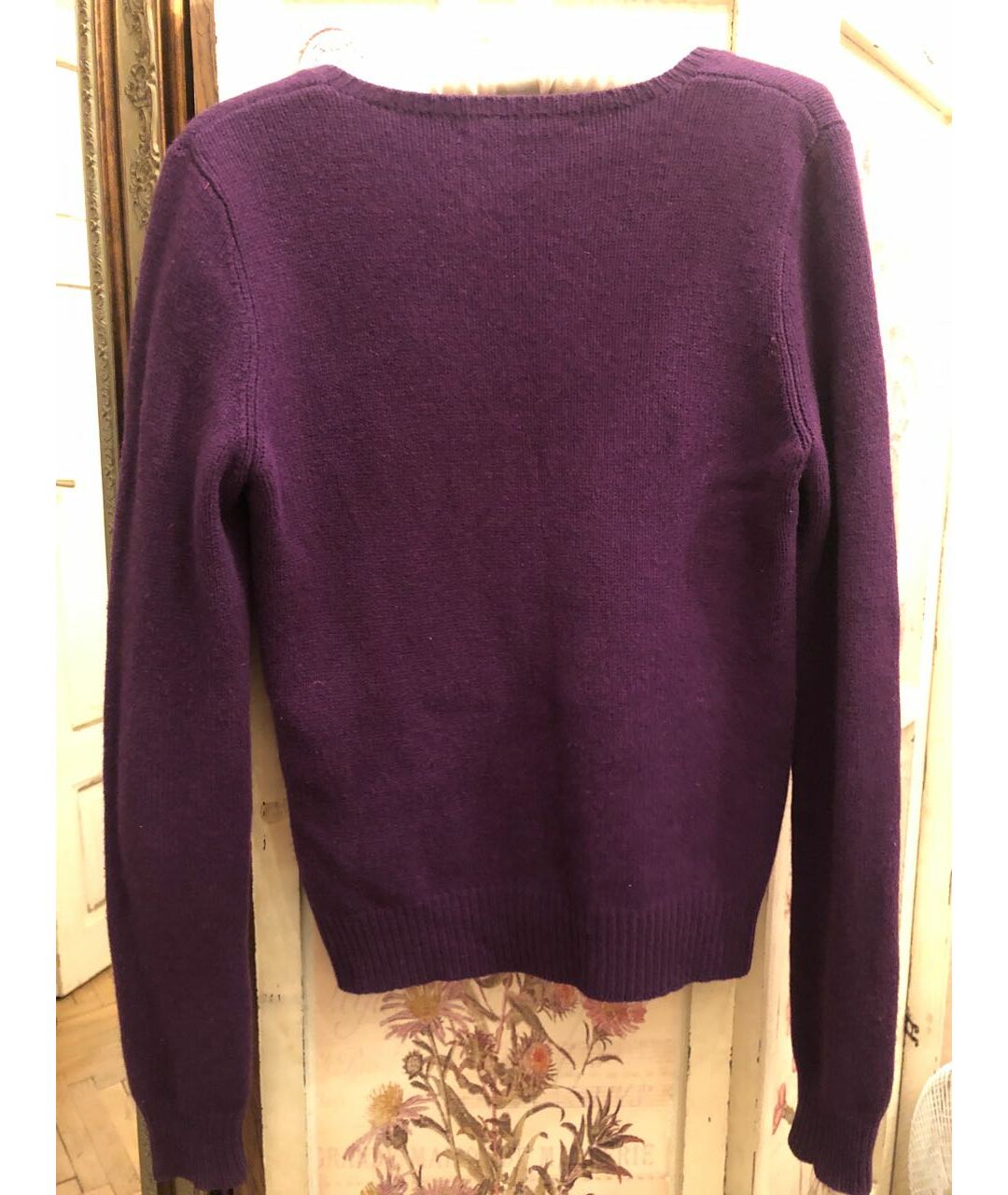 RALPH LAUREN Фиолетовый кашемировый джемпер / свитер, фото 2