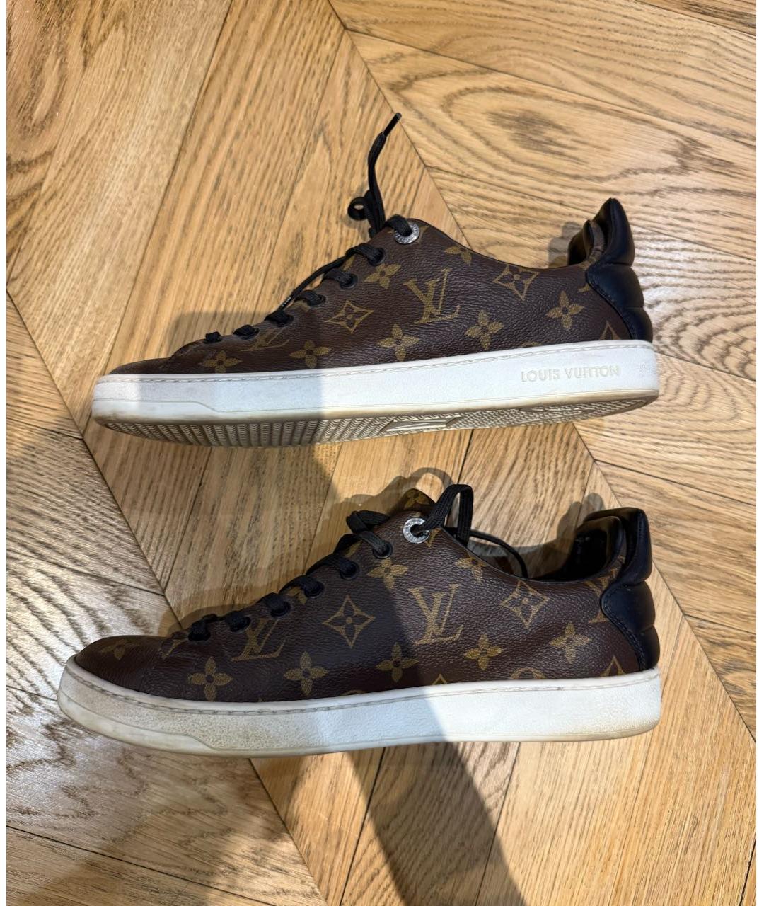 LOUIS VUITTON Коричневые низкие кроссовки / кеды, фото 4
