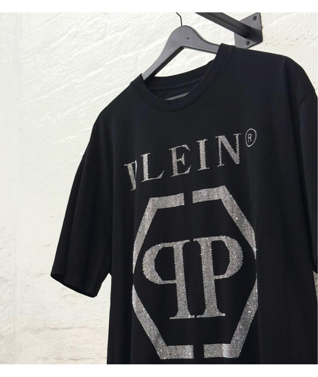 PHILIPP PLEIN Черная хлопковая футболка, фото 5