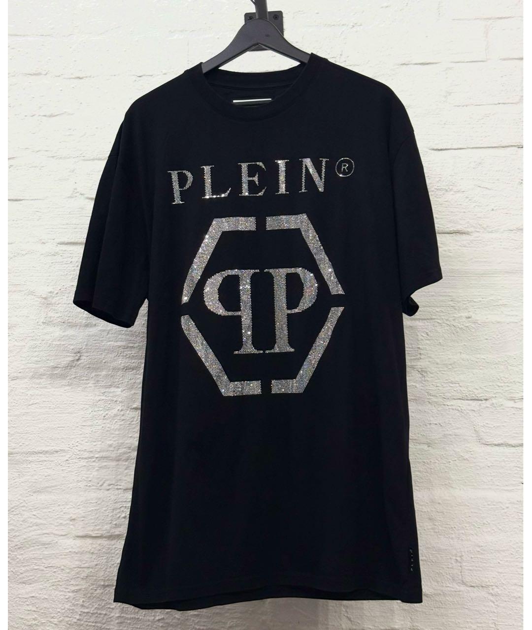 PHILIPP PLEIN Черная хлопковая футболка, фото 6