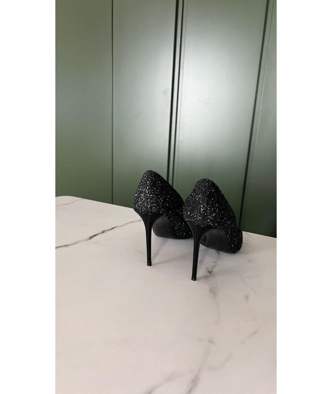 SAINT LAURENT Черные кожаные туфли, фото 4