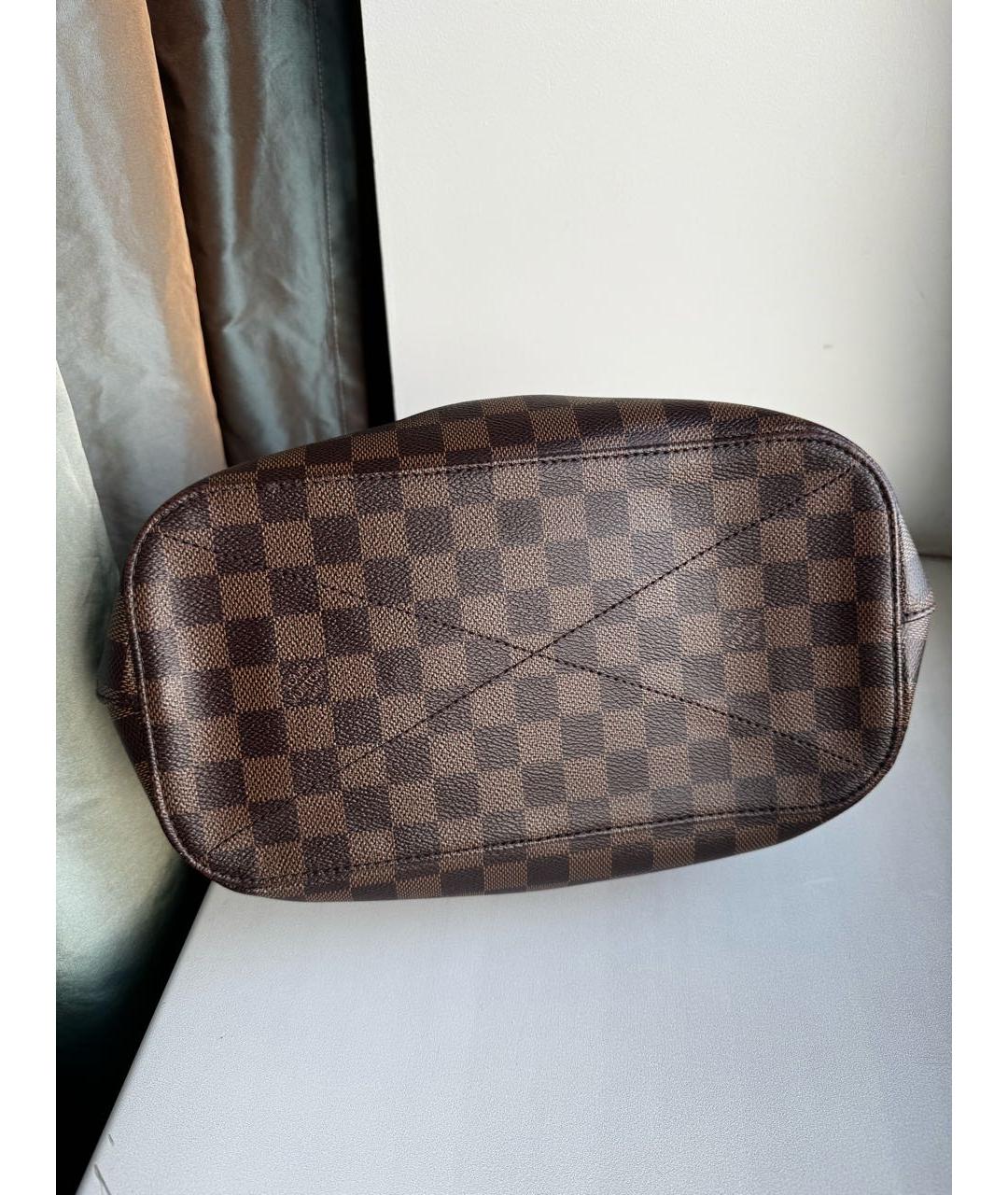 LOUIS VUITTON Коричневая сумка с короткими ручками, фото 3