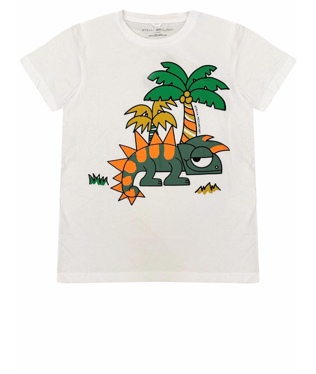 STELLA MCCARTNEY KIDS Белая хлопковая детская футболка, фото 1