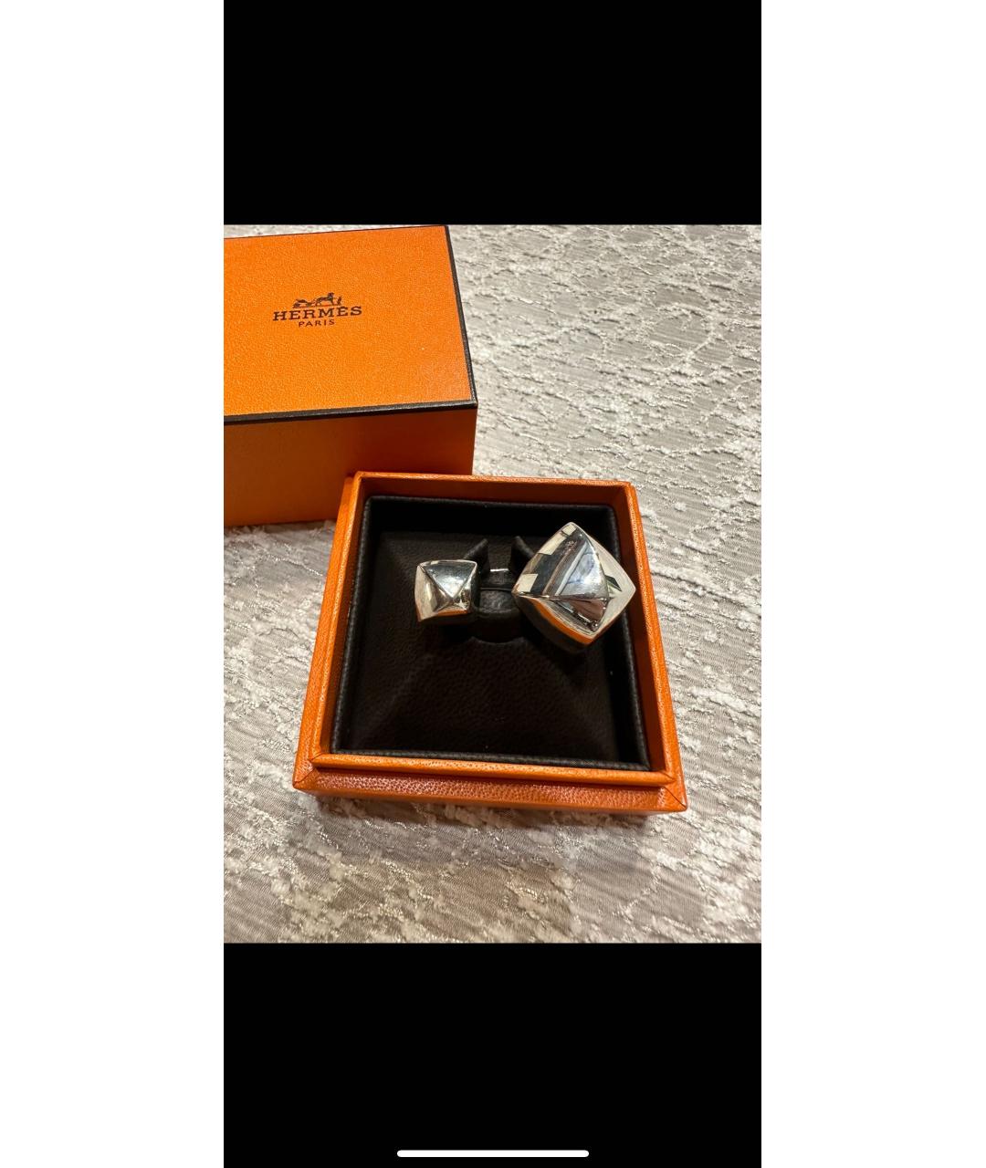 HERMES Серебряное серебряное кольцо, фото 4
