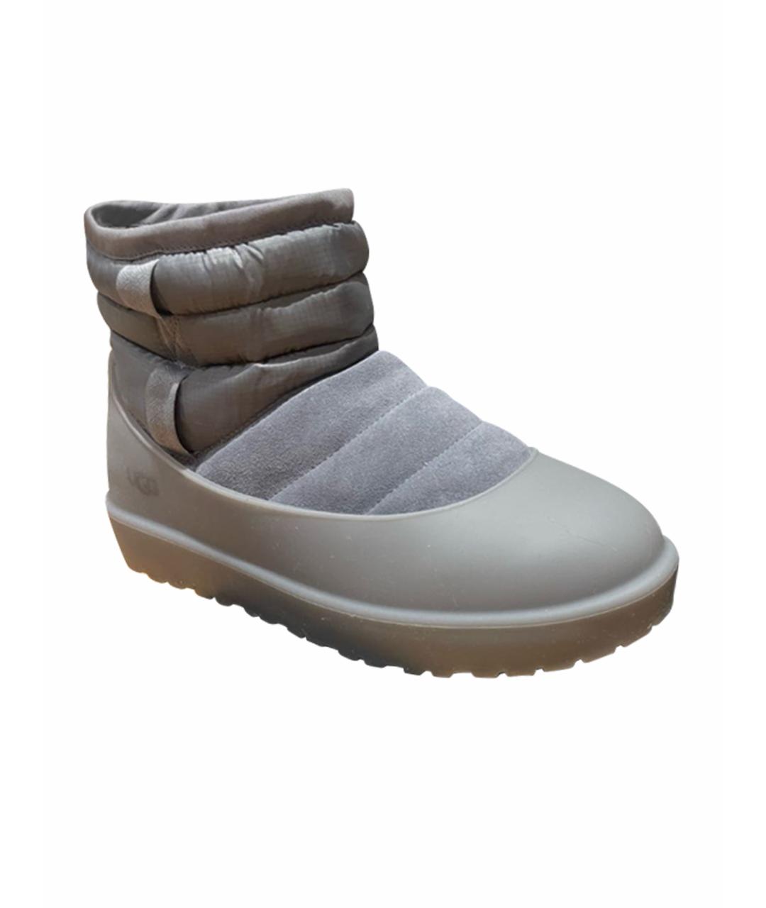 UGG AUSTRALIA Серые резиновые низкие ботинки, фото 1